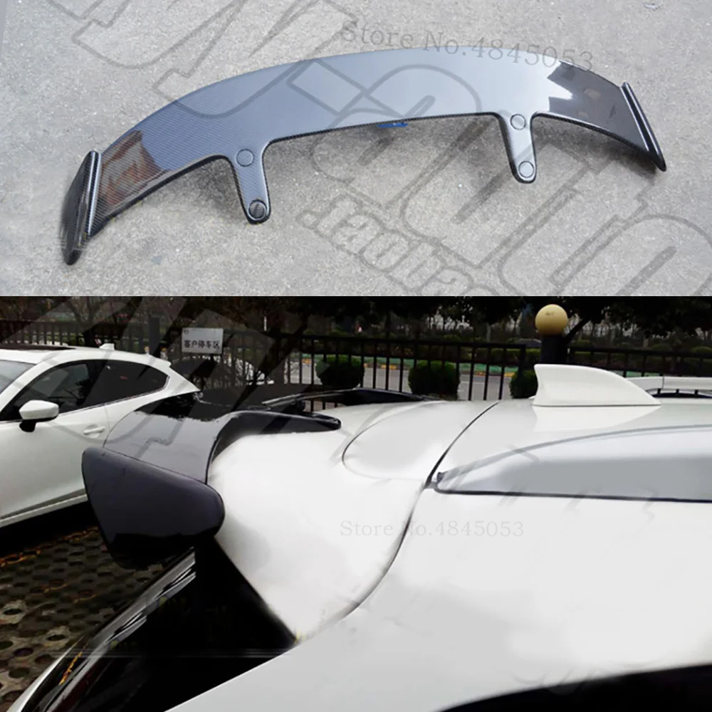 

AITWATT Carbon Fiber External Rear Spoiler Trunk Boot Tail Wing More Colors Spoiler Car Accessories For Mazda CX-5 CX5 2011-2017