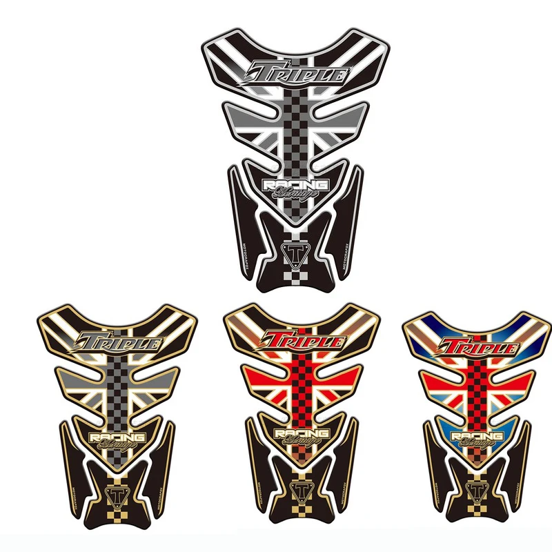 

Motorcycle 3D Sticker Decal Emblem Protection Tank Pad Cas Cap For Triumph Triple Street Speed Daytona