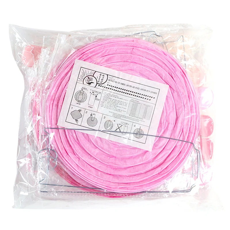 HAOCHU-20pcs-8-Tissue-Paper-Honeycomb-Flower-Pink-Round-Chinese-Paper-Lamp-Room-Hall-Hanging-Decoration(1)