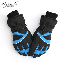 Водонепроницаемые ветрозащитные утолщенные теплые перчатки морозостойкие мотоциклетные уличные лыжные хлопковые бархатные унисекс перчатки зимние для верховой езды