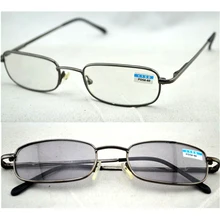 Ретро Женщины Мужчины читатели металлическая оправа фотохромные переходная линза солнцезащитные очки для чтения диоптрий gafas+ 1,0-4,0