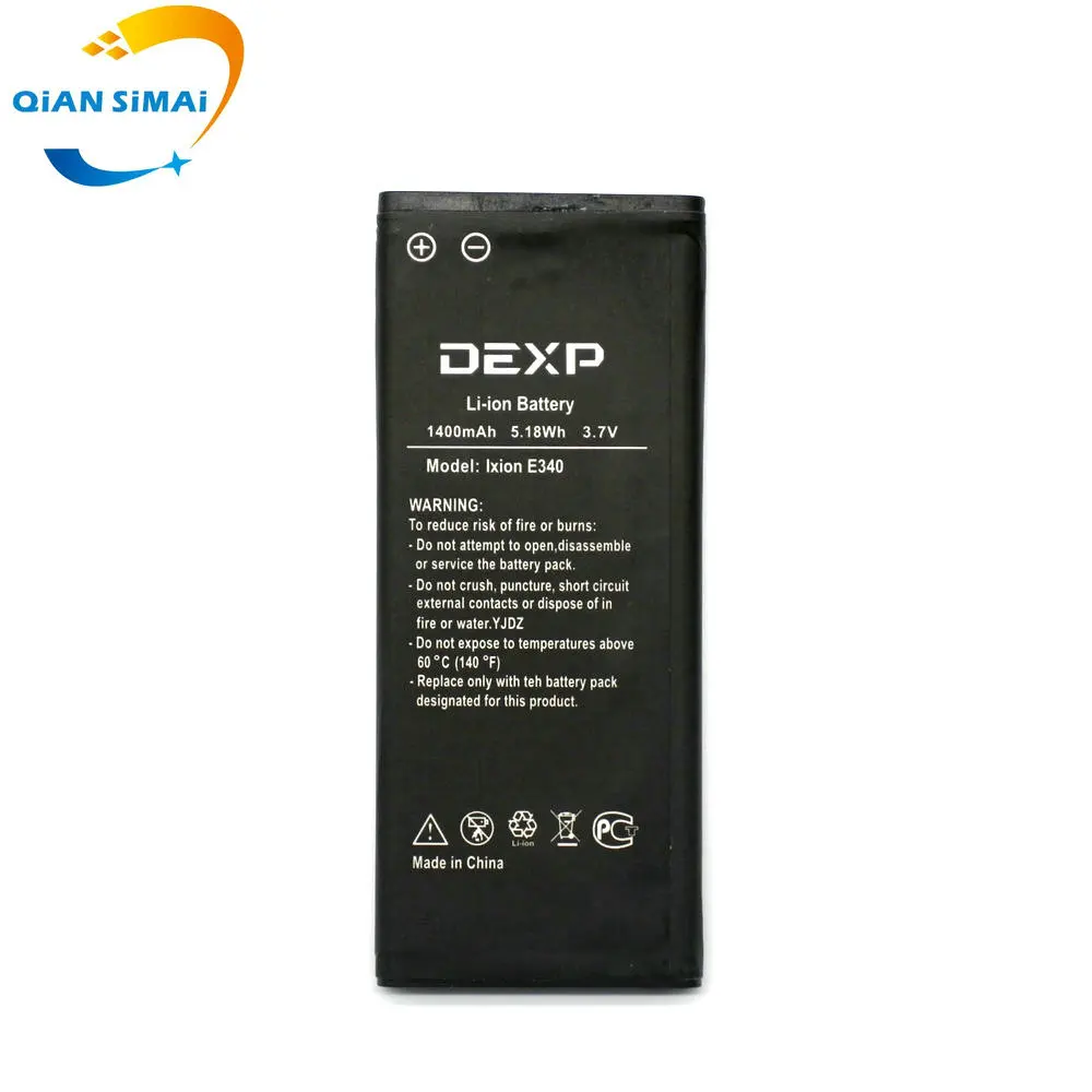 QiAN SiMAi 1 шт. новый 100% высококачественный аккумулятор Ixion E340 для DEXP мобильный