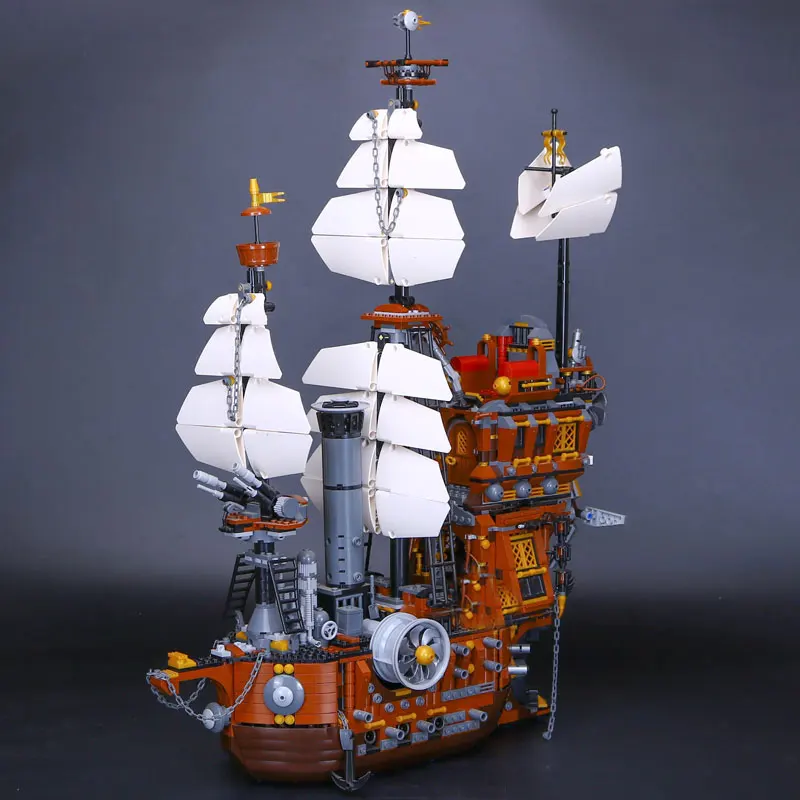 

16002 2791PCS Pirate Ship Metal Beard's Sea Cow Model Building Blocks Bricks Toys legoinglys 70810 Children Birthday Gifts