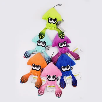 

2017 New 6Pcs/Set 23cm New Arrival Japan F/S Inkling Squid Plush Doll Stuffed Lime Green Collectible Gift For Kids