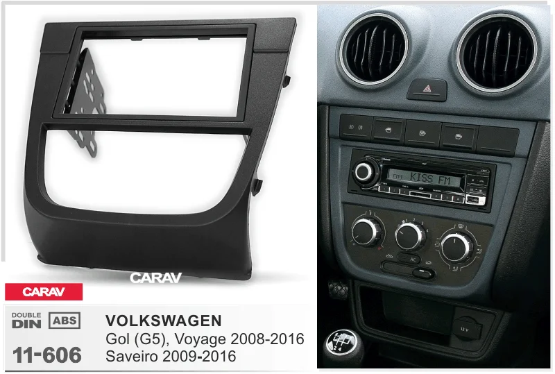 CARAV 11-606 Car Radio Installation Trim Fascia Panel