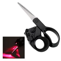 Professional Laser Guided Scissors For home Crafts Wrapping Gifts Fabric Sewing Cut Straight Fast With Battery 1