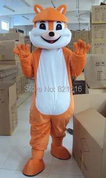 

Free shipping Halloween Outfit Costumes suit yellow weasel mascot costume for adults show