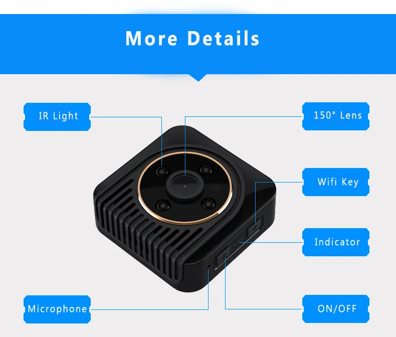 H5 mini camera wifi camera spied camera