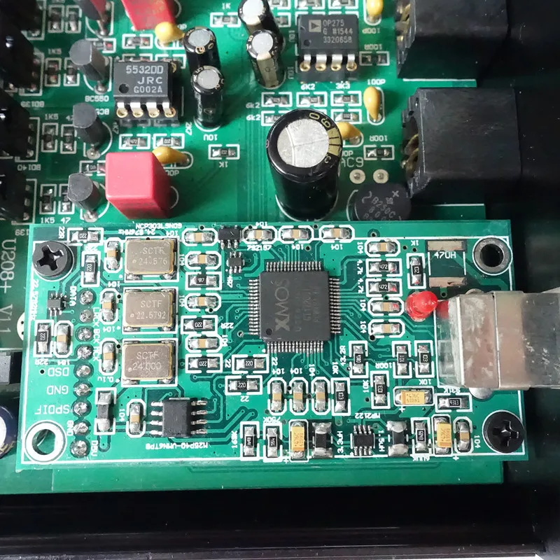 Аудио U9 ES9028Q2M & XMOS XU208 USB Lehmann архитектурный усилитель для наушников и DAC декодер
