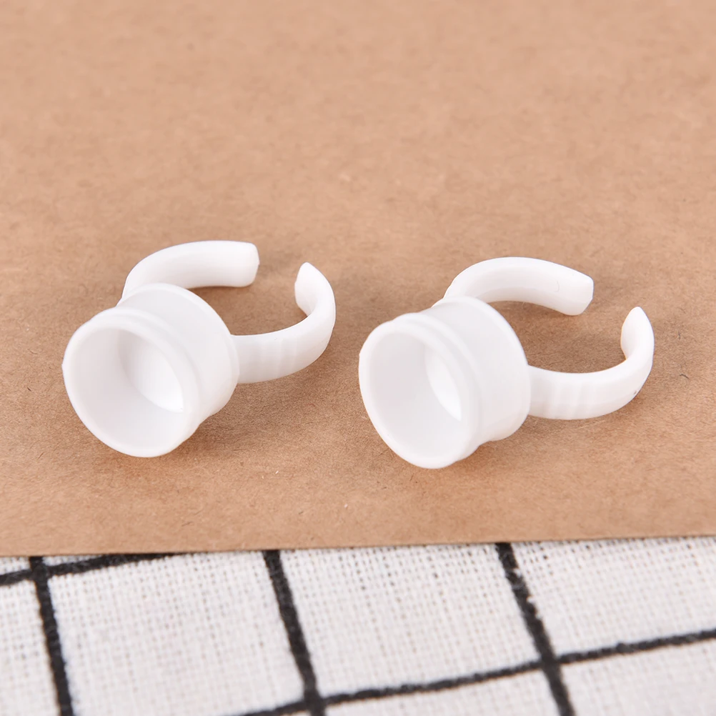 Disposable Glue Holder Ring Pallet for Eyelash Extension Tattoo Pigment
