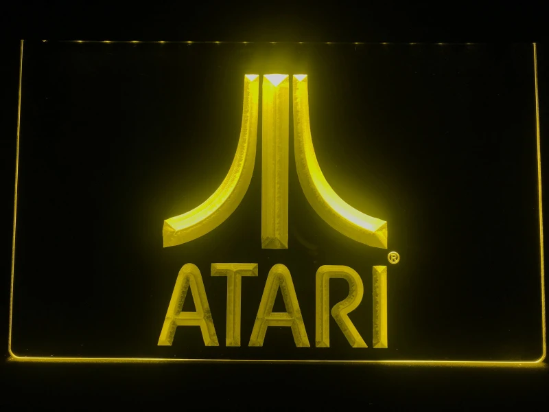 E022 Atari игра ПК логотип подарок дисплей светодиодный неоновый светильник знак