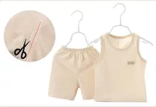 Newborn ware baby boy and girl clothes sets 100% cotton tops vest and pants 2 pcs suit Infant clothing sets
