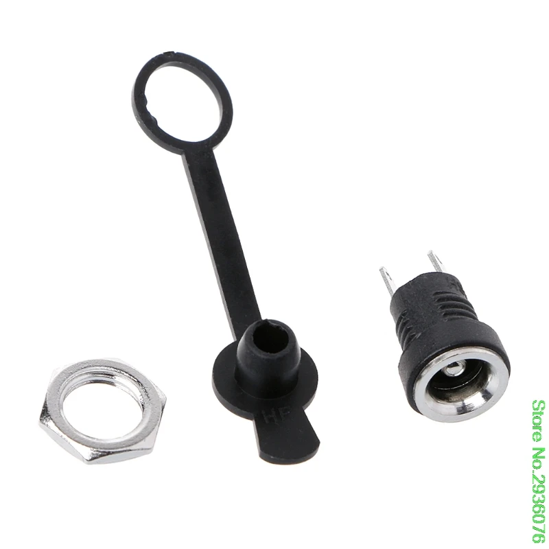 

New 5.5mmx2.5mm Female DC Power Jack Plug Socket Waterproof Panel Mount Connector Drop Shipping Support