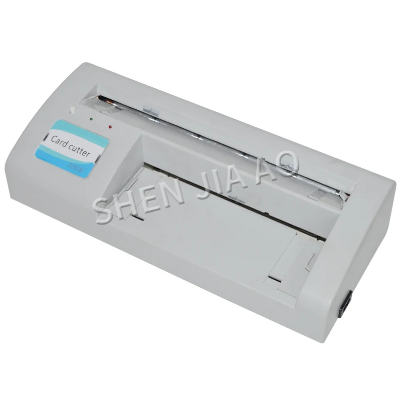1PC 220V 300B 명함 커터 전기 자동 슬리터 종이 카드 절단기 DIY 도구 A4 및 편지 크기