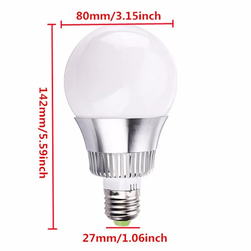 E27 RGB лампы 10 Вт AC85-265V LED лампа 16 Цвета Изменение RGB Светодиодное освещение с Дистанционное управление
