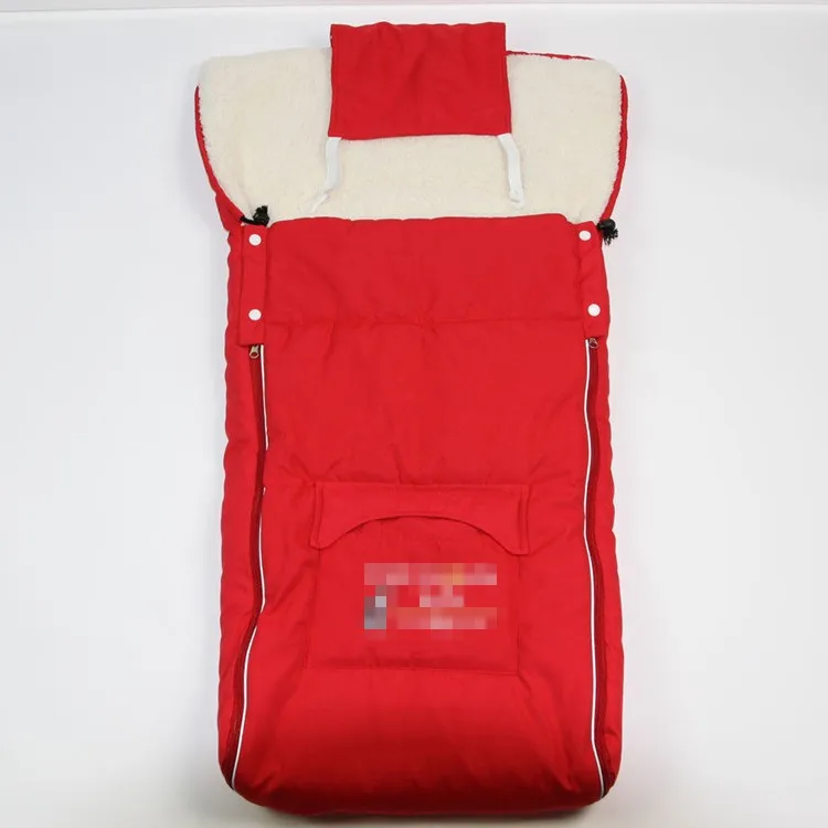 Теплый Конверт для новорожденных, детская коляска, флисовый спальный мешок, сумка для ног, детская складная прогулочная коляска TRQ0335