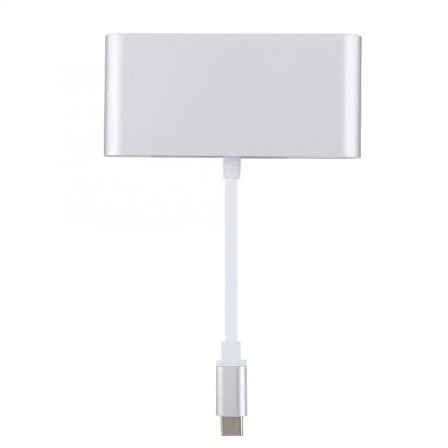 Конвертер 4 в 1 многофункциональная Тип с разъемами типа C и USB3.0+ RJ45+ HDMI+ PD конвертер 4 K видео Адаптер Hub
