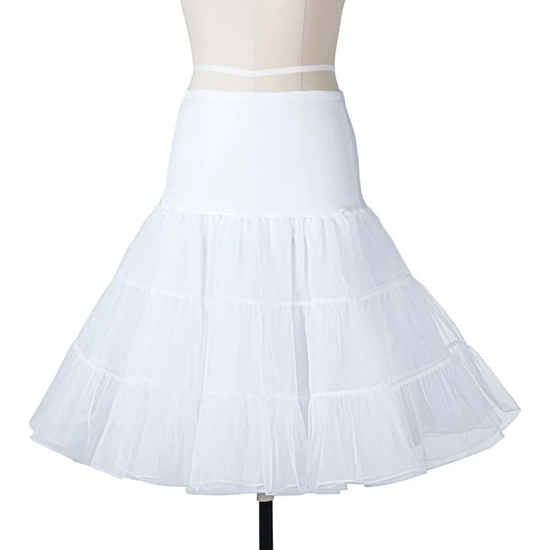 Summer Skirts Vintage Women Ball Gown Tutu Skirt Swing Rockabilly Petticoat Underskirt Fluffy Pettiskirt for Wedding