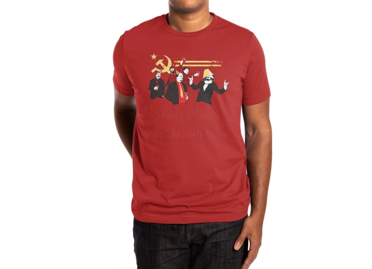 

The Communist Party T-Shirt 2019 New Summer Style Streetwear Cotton Men's Short Sleeve Creative T-Shirt Tees