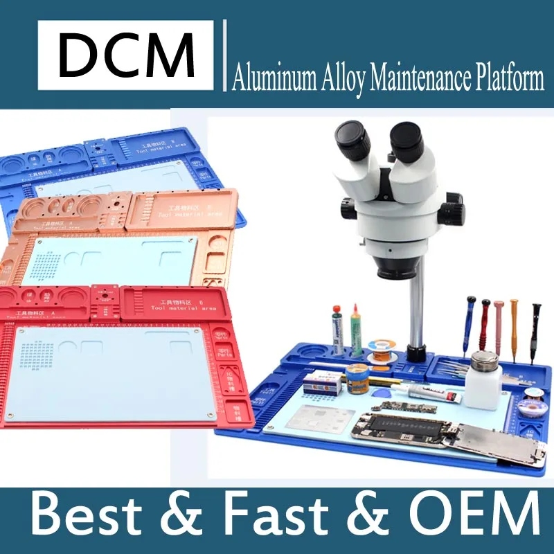 

Digital microscope base platform large base Aluminum alloy precision phone repair platform High Temperature Heat-resistant Heat