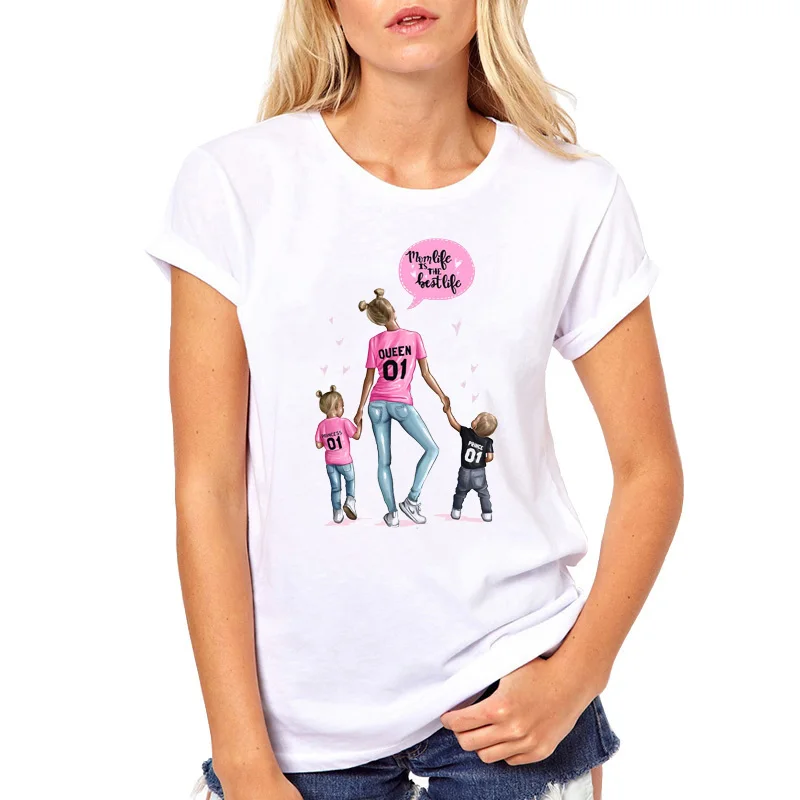 Летние супер мама футболка Для женщин Camiseta футболка с надписью Mama мамина забота о малышах одежда короткий рукав модная футболка Femme Harajuku рубашка в Корейском стиле топ