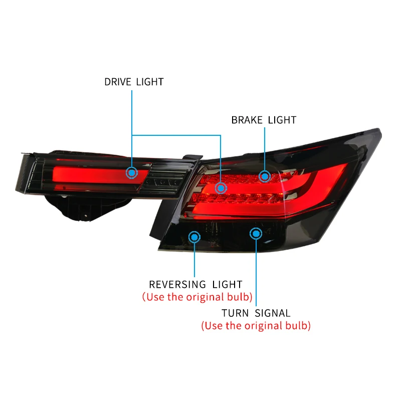 Хвост светильник в сборе для Honda Accord 2008 2012 модифицированный светодиодный стоп