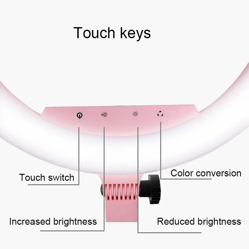 18-дюймовый светодиодный с регулируемым светом для студийных Камера кольцо софтбокс-телефон осветительная лампа для видео для перенесного штатива селфи-Палка с кольцо заполняющий свет для Canon