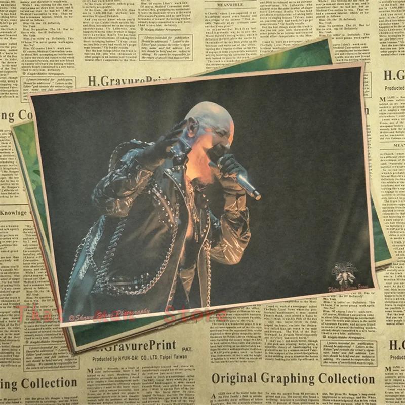 Judas Priest винтажный постер крафт ретро рок старый постер пост Панк Группа живопись Ретро плакат 42*30 см - Цвет: Многоцветный