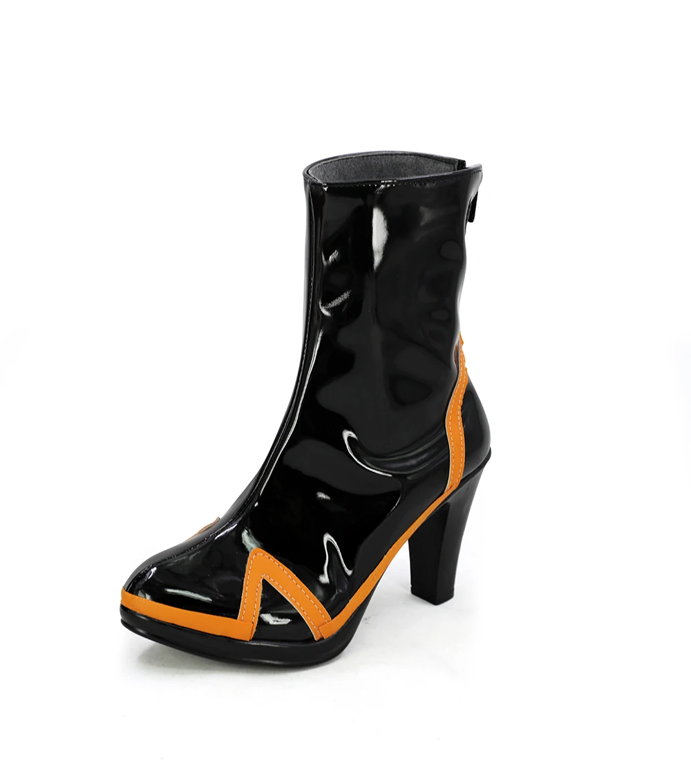 Neon Genesis Evangelion EVA Ayanami Rei Cosplay Boots Black Shoes (4)