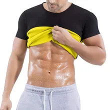 NINGMI, Хит, мужская рубашка, формирователь тела, жилет, неопрен, пот, сауна, костюм, мужской, для фитнеса, компрессионная майка, для похудения, талия, тренировочная футболка