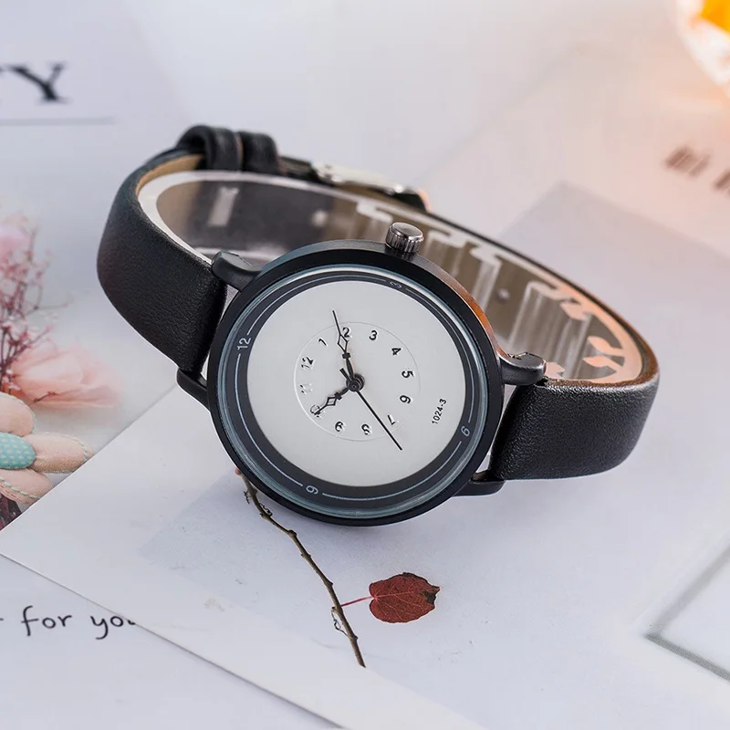 2019 новейшая мода кварцевые часы для студентов Для женщин девушка в римском стиле из искусственной кожи браслет часы