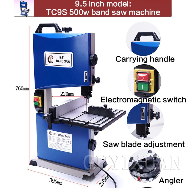

9.5 inch woodworking small band saw jig saw metal band saw machine cutting tool