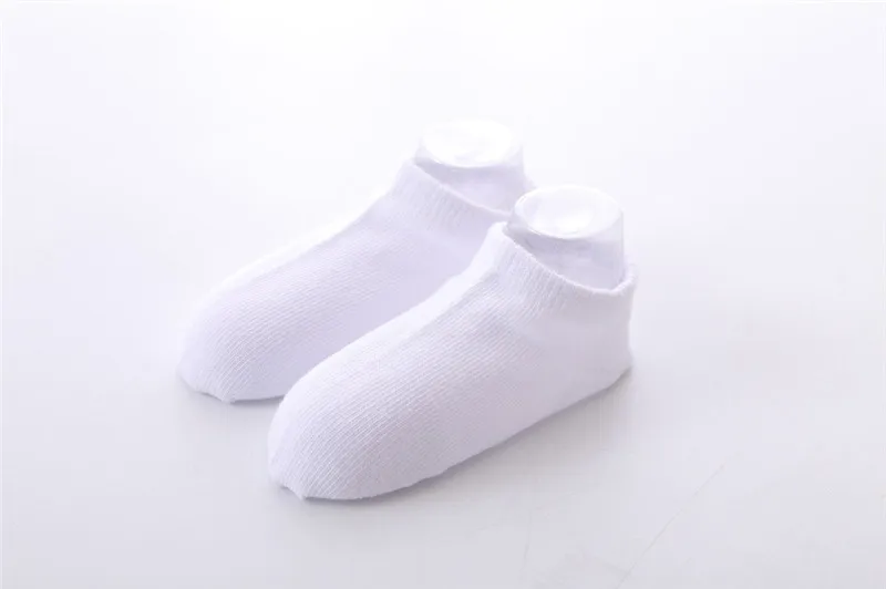 Baby Socks 5 Pairs/lot Boys Girls Pure White Socks Cotton Soft Newborn Babies Loose Comfortable Socks Kids School Sport Clothes