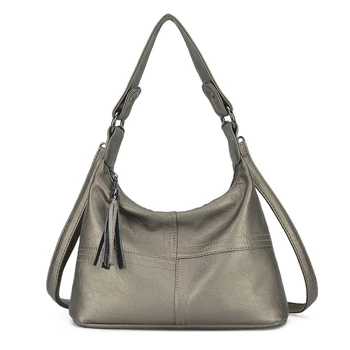 

Women's Shoulder Bags Women Leather Handbags Vintage Ladies Totes Bag Tassel Shoulder Messenger Crossbody Bags Bolsas Feminina