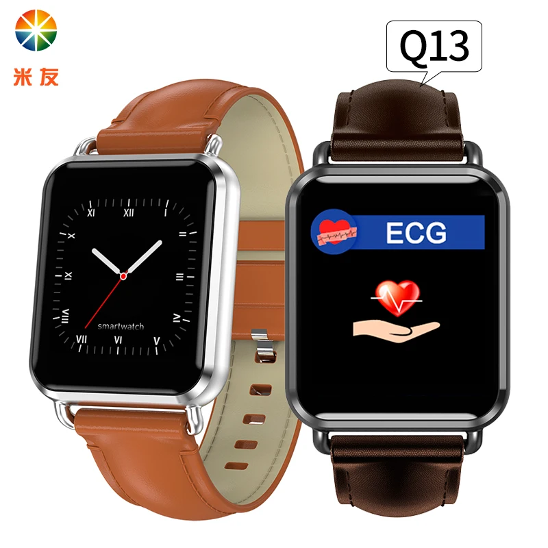2019 Newwear Q13 Smart Watch ECG PPG BT Men Women Blood Pressure Call Message Waterproof Smartwatch Pedometer For iOS Android |