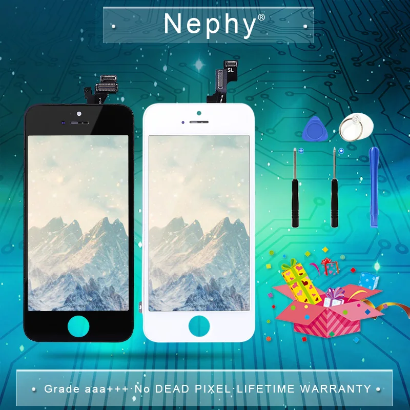 

Nephy Grade AAA+++ Quality For iPhone 7 6 5 s 5s SE 6s LCD 3D Touch Screen Digitizer Assembly Replacement Display No Dead Pixel