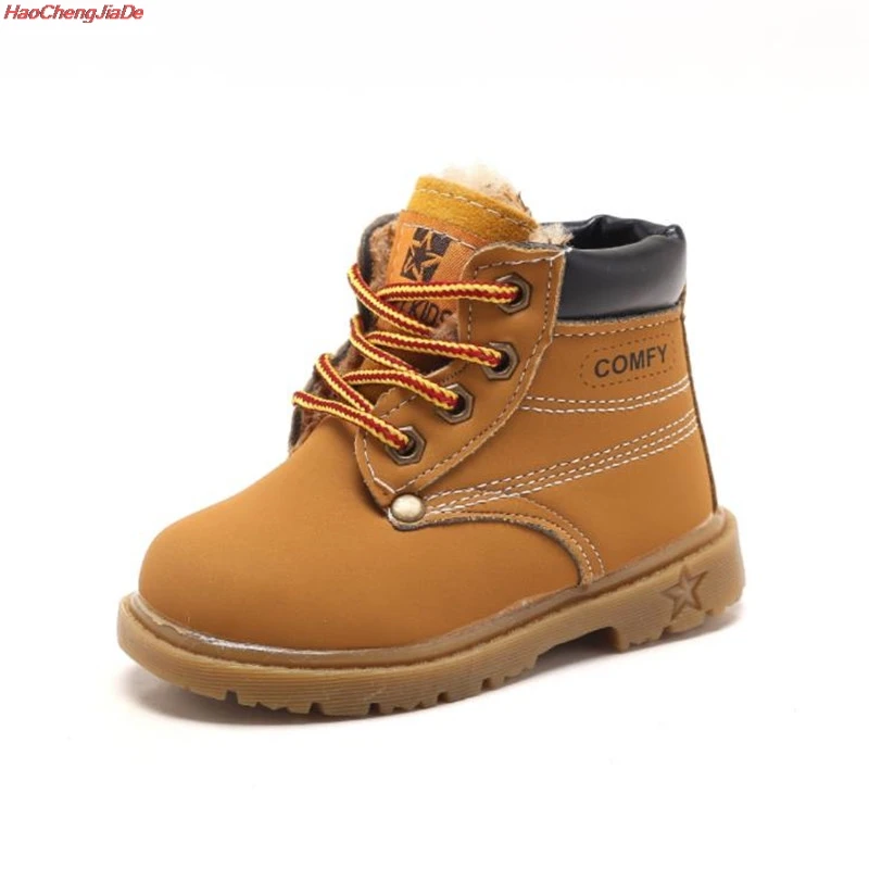 

Spring Autumn Winter Children Sneakers Martin Boots Kids Shoes Boys Girls Snow Boots Casual Shoes Girls Boys Plush Fashion Boots