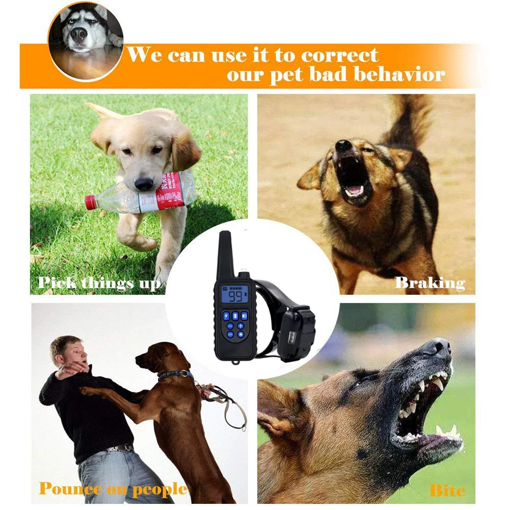 Wodondog-Dog-Training-Collar-Electric-Shock-Collar-For-Dogs-Waterproof-Remote-Rechargeable-Bark-With-Behavior-Training