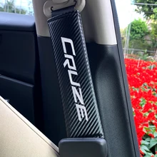 2 шт. автомобильный чехол из углеродного волокна для ремня безопасности, подходит для Chevrolet Colorado Cruze Spark Captiva автомобильные аксессуары для интерьера