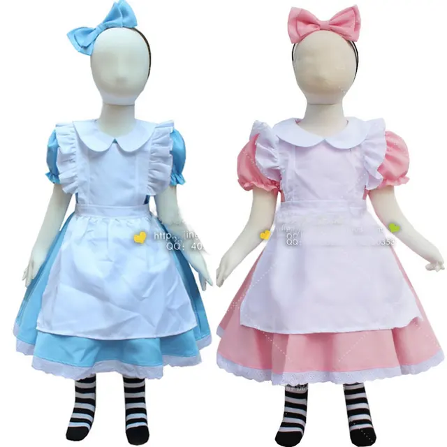 Aliexpress.com: Comprar Azul Rosa Niña Vestido Lolita ...