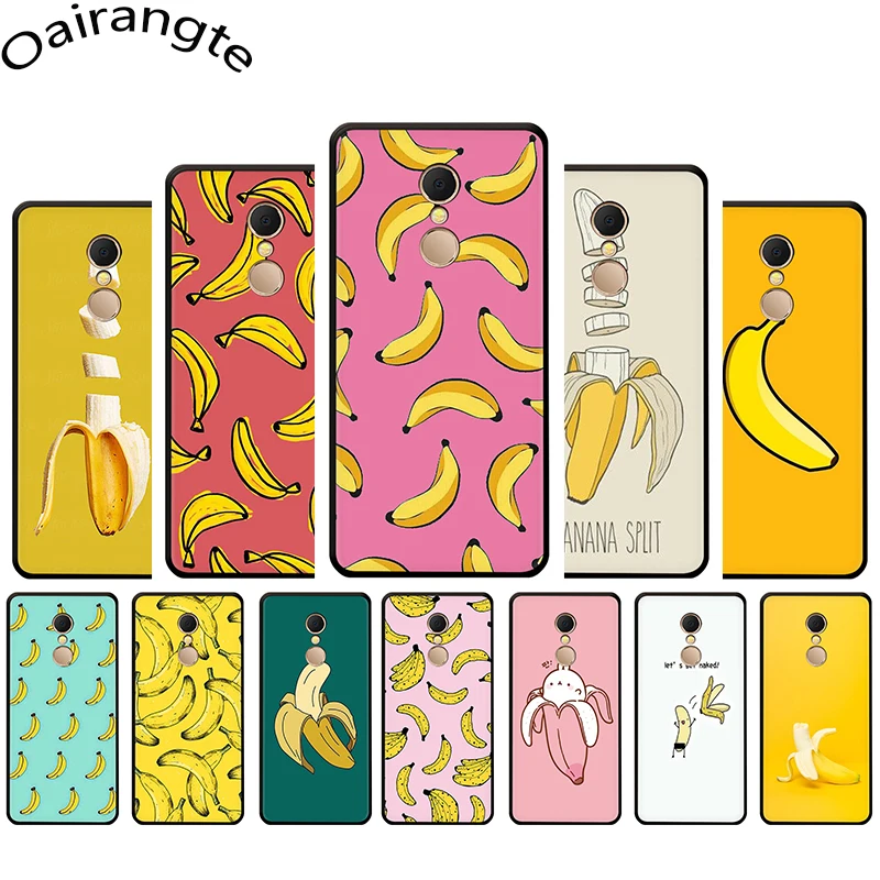 

banana Soft Phone Cover Case for Redmi 5 6 A 6 Pro S2 7 GO Note 5 6 7 Pro 4 4X 5A Prime