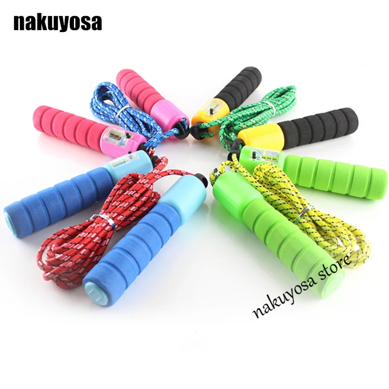 

Adjustable Rope Fitness Aerobic Sports Exercise Fast Speed Counting Jumping Rope random color ship