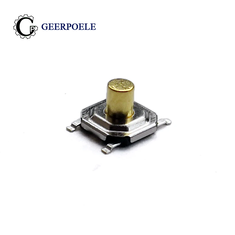 

50 pcs/lot 5.2*5.2*3.5mm 4 Pin 12V 0.5A Push Button Switch Metal Tactile Micro tact SMT touch switch