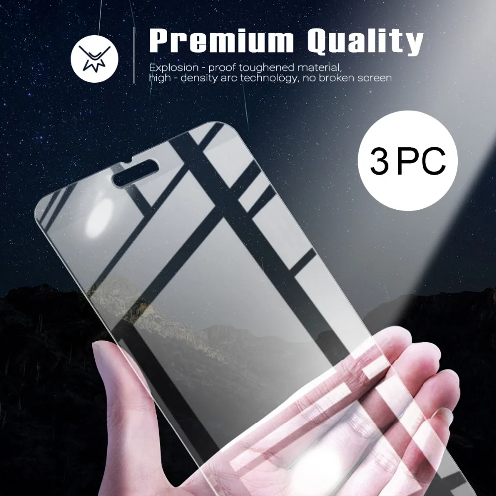 Защитное стекло закаленное для iPhone X XR Xs Max 6 6s 7 8 Plus 5 5s SE 9H 3 шт.|screen protector|protector plustempered