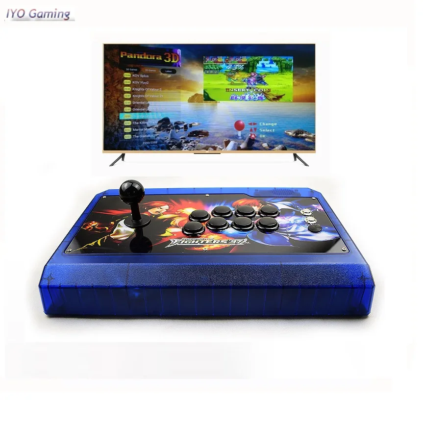 

Box 10 3D Pandora Key Arcade Console 2263 Zero Delay Joystick Button PCB Board Home Use Controller Retro Video Game Machine