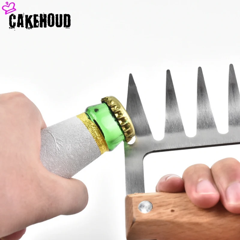 CAKEHOUD Новый зажим для вилки барбекю с медвежьими когтями нержавеющая сталь