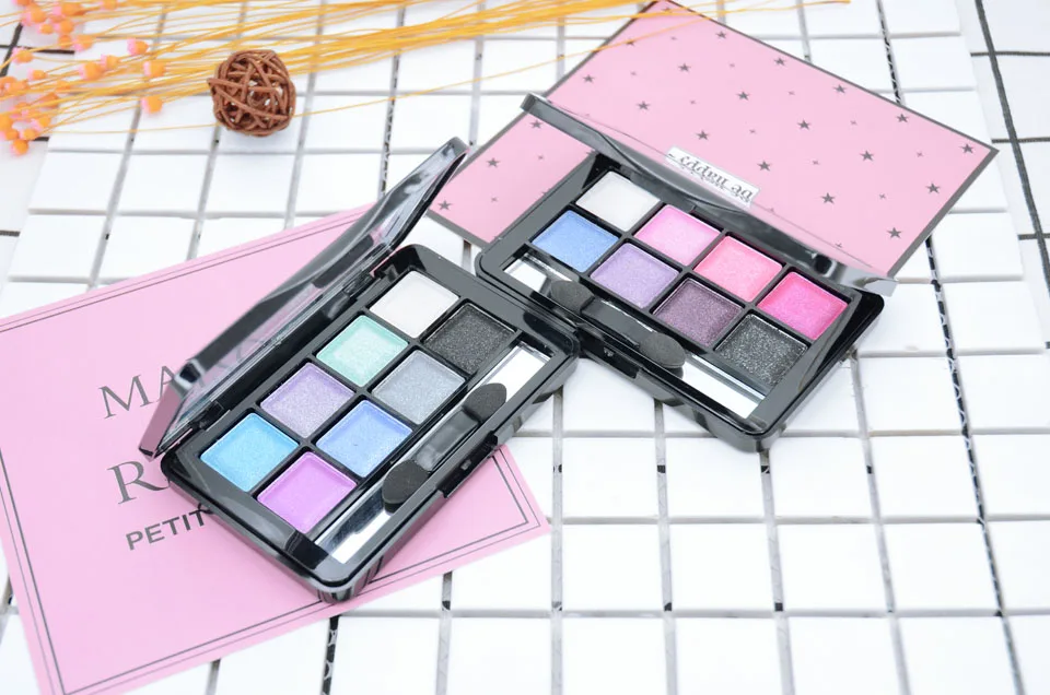 LOVE ALPHA Bright Diamond 8 Color Eye Shadow Palette Pigment Cosmetic Long Lasting Eyeshadow Palette Matte Diamond Eyes Makeup