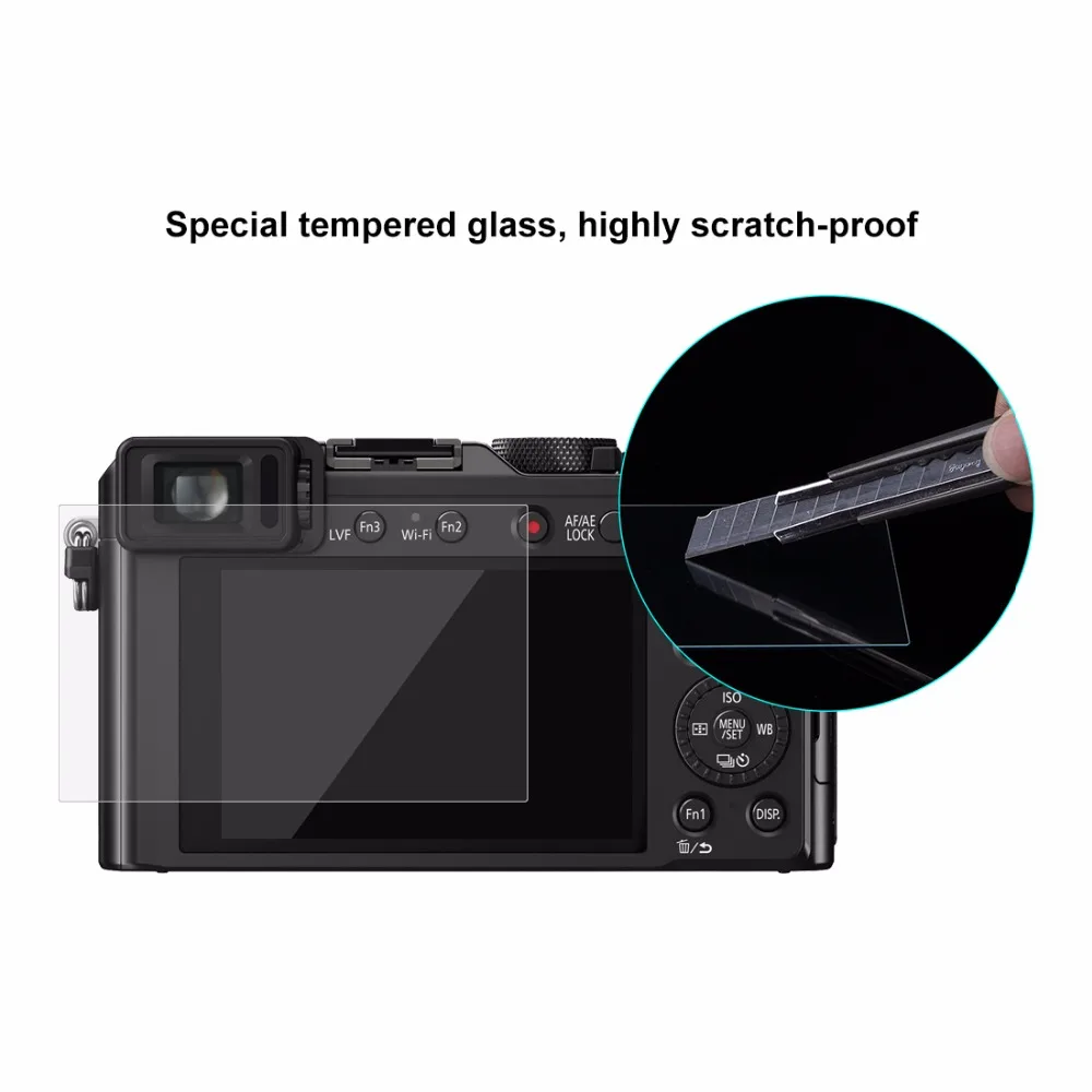 Аксессуары для камеры PULUZ 2.5D изогнутый край 9 H твердость поверхности камеры закаленное стекло протектор экрана для Panasonic DMC-LX100