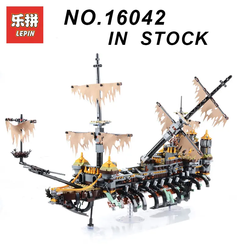 

Lepin 16042 2344Pcs The Slient Mary Pirate Ship Series Children Educational Model Building Blocks Bricks Toys LegoINGlys 71042