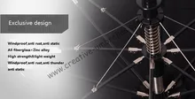 Double bridge honey tomb fiberglass two fold golf umbrellas.hex-angular 50T steel shaft,auto open,double layer,windproof